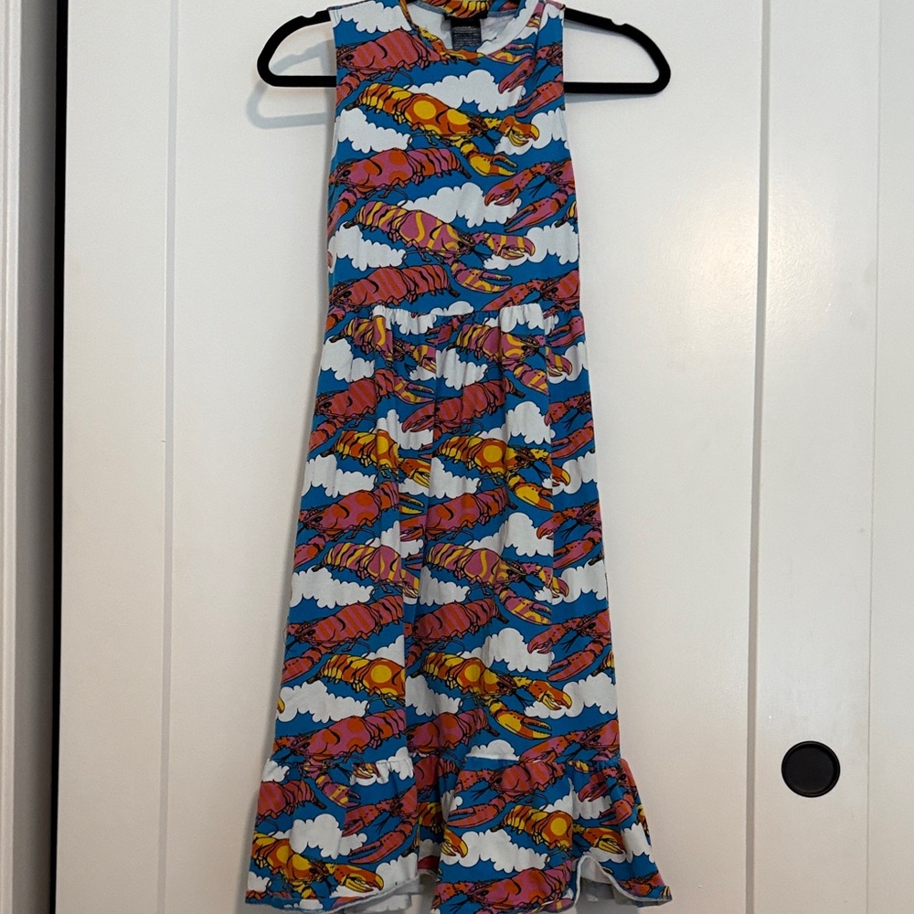 Nooworks Lobster Dress with Cloud and Lobster Pattern